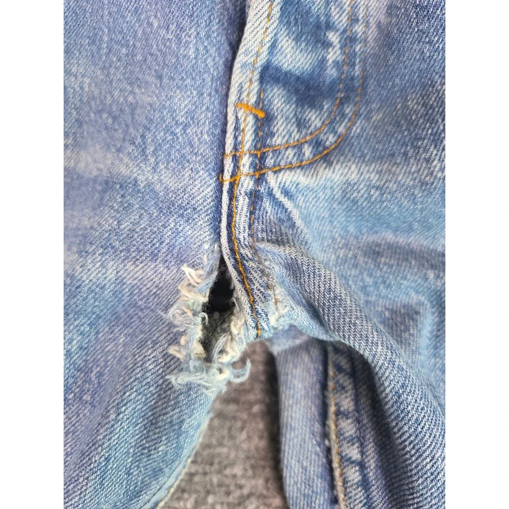 Vintage Levi's 501‎ Jeans Mens 34x34 Blue 80s Made in USA Button Fly Distressed